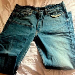 Levi baby blue denim jeans straight